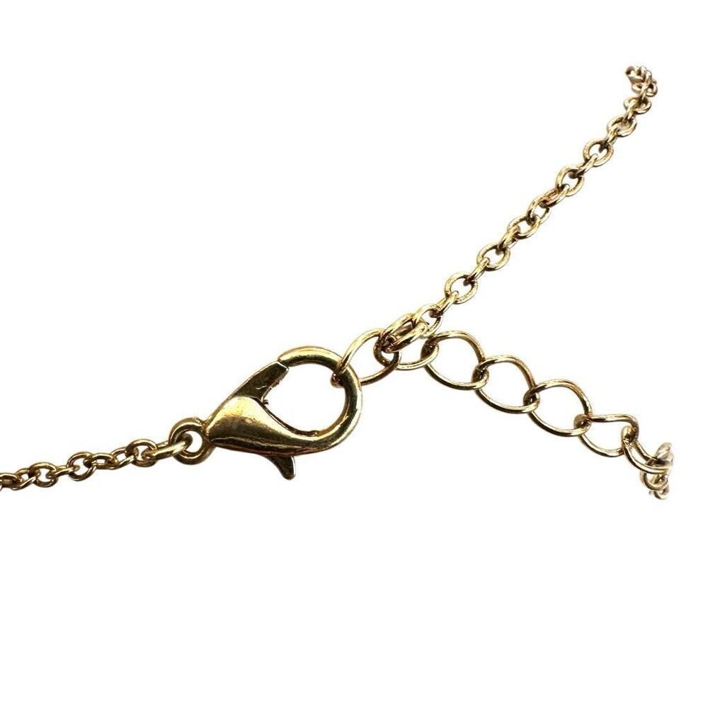 Gold tone lock and key charm chain bracelet - Picture 4 of 7